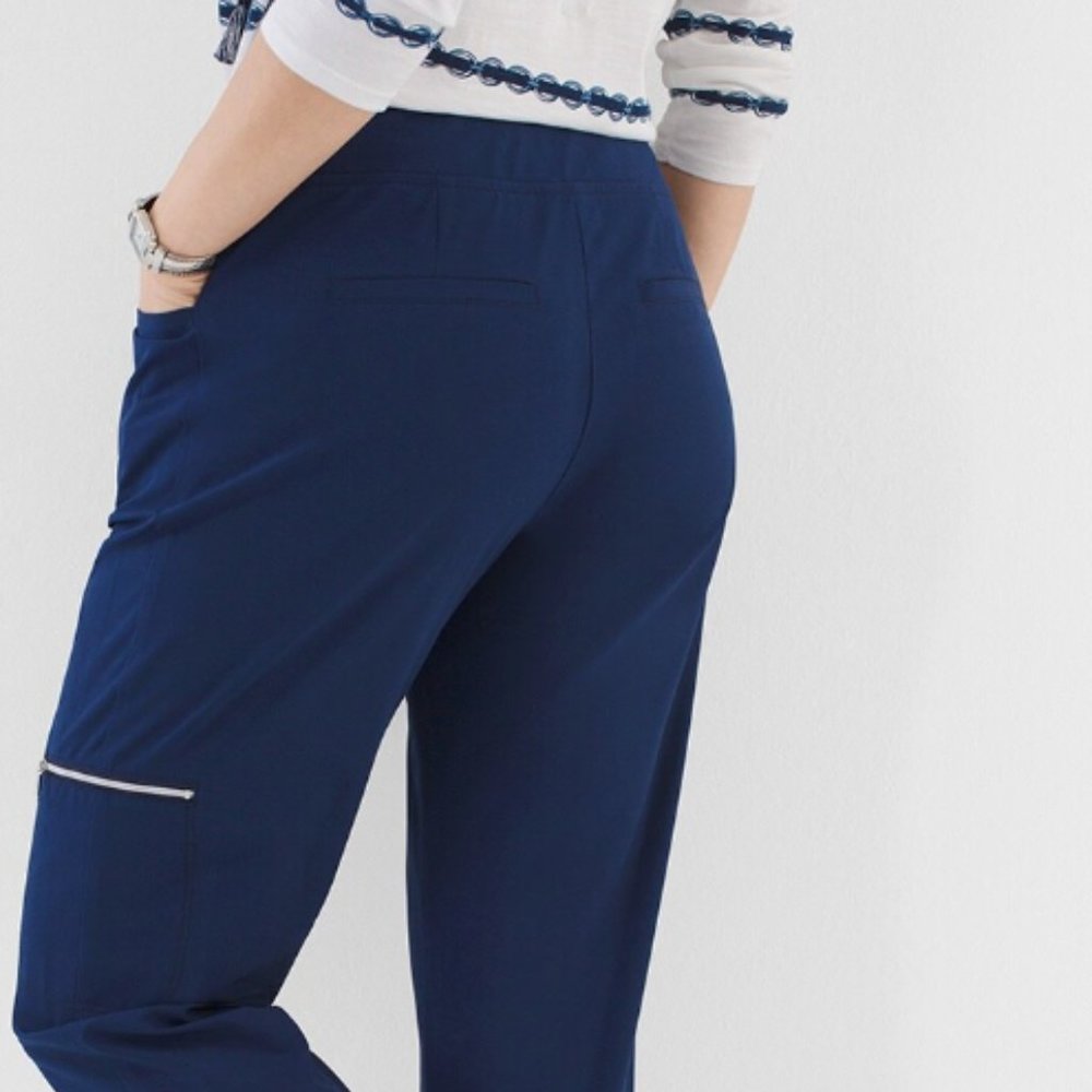Zenergy By Chicos Women's Neema Zippered Side Pocket Cargo Pants Size 0/ US-4 - Picture 3 of 16